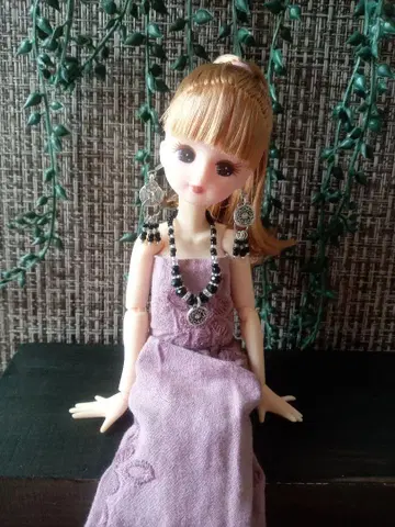 커스텀 리카짱 브라운 포니테일 22cm 인형