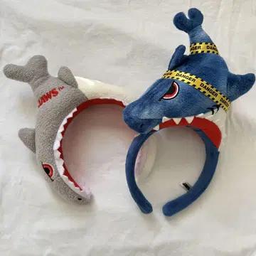 USJ 유니버셜 JAWS 상어 머리띠 2개 세트
