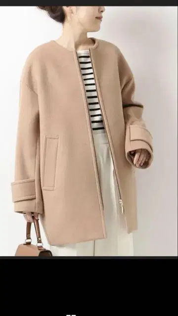 spick and span 노카라 울 코트