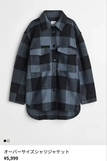 H&M 체크 무늬 셔츠 아우터