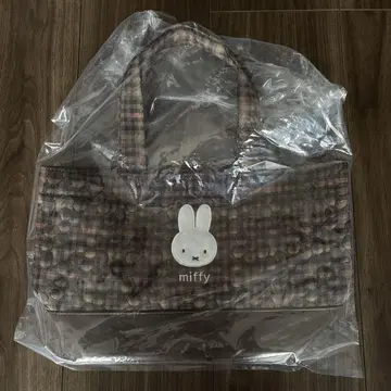 miffy 퀼팅 체크 토트백