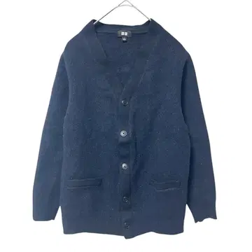 [ UNIQLO ] 유니클로 라무 V넥 가디건 네이비 (L)