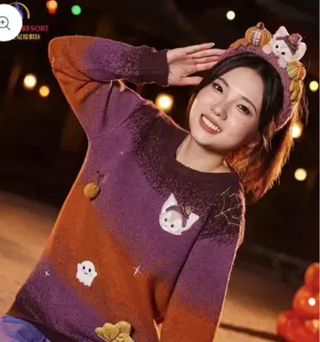 [새상품] 상하이 디즈니 한정판 리나벨 할로윈 코스튬 긴팔 스웨터
