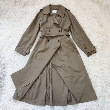 23AW Ameri CUT OFF CHAMBRAY TRENCH COAT