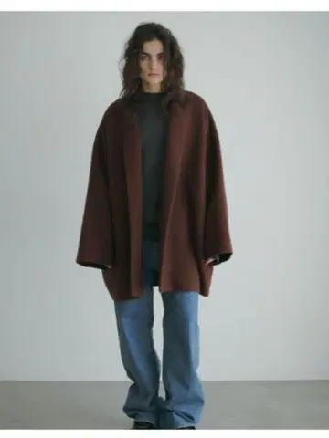 ETRE TOKYO 울 리버 코쿤 코트