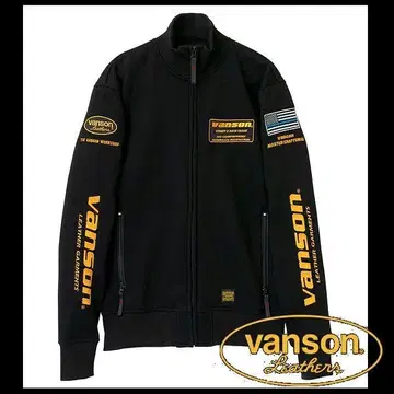 새상품 정품 VANSON 맨투맨 자켓 블랙 L SVS2507W