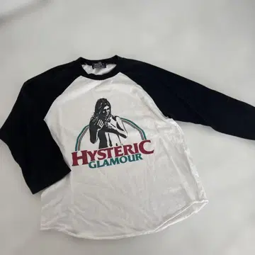 HYSTERIC GLAMOUR 래글런 슬리브 T셔츠 XS