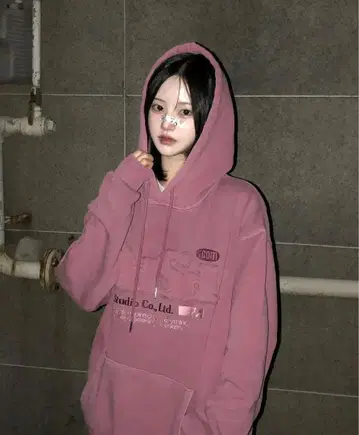 ODSD 피그먼트 데미지 오버핏 후드