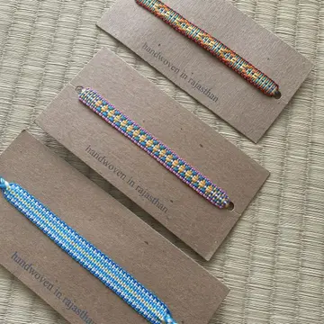 수제 기하학 패턴 초커 x 3