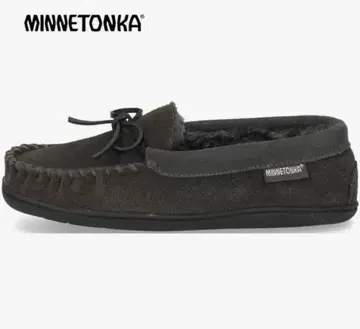 MINNETONKA 블랙 보아 모카신