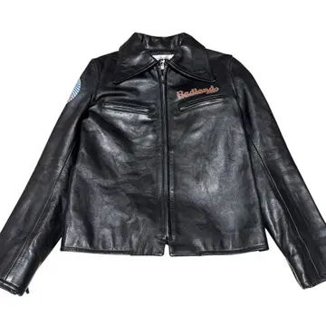새상품급 오존 커뮤니티 소가죽 싱글 라이더스 자켓 블랙 천연 가죽