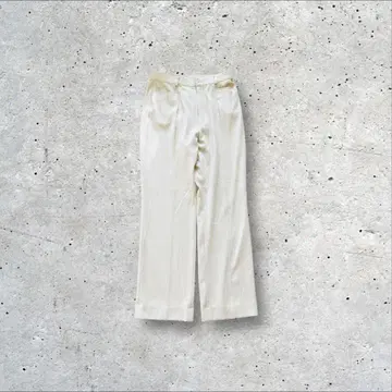 여성용 화이트 와이드 팬츠 캐주얼