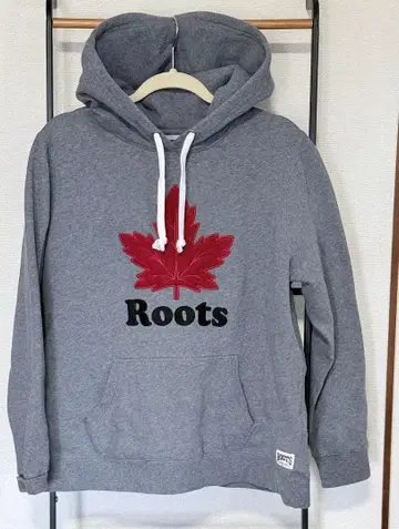 Roots 그레이 후드 맨투맨