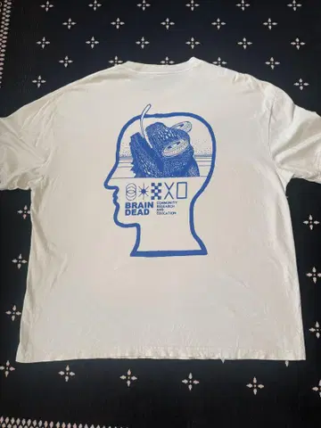 BRAIN DEAD 브레인 데드 양면 프린트 T셔츠 XL