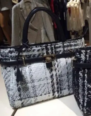 데일릴 누아르 백 화이트 체크 레어 갸루 히메갸루