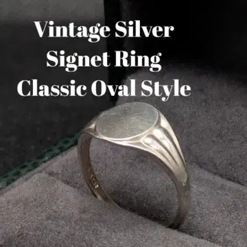 영국 SILVER 각인 빈티지 시그넷 반지 남성용 19호 클래식