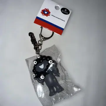 간사이 만박 블랙 미야쿠미야쿠 입체 PVC 키링 플레이트 포함