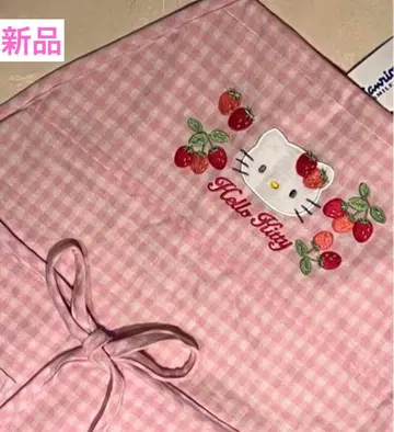 산리오 키티 딸기 키티 에이프런 드레스 레트로 레어 새상품