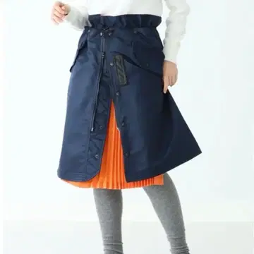 [새상품급] A x BEAMS BOY / 별주 플라이트 스커트