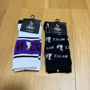 미사용 새상품 25-27 FRZ 로고 포함 삭스 세트 화이트/블랙