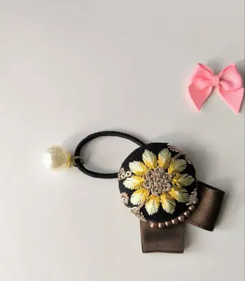 인도 자수 머리끈