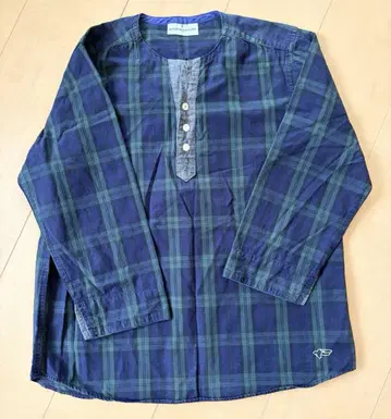 NATURAL LAUNDRY 체크 무늬 셔츠 사이즈 2