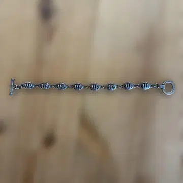 저스틴 데이비스 실버 925 왕관 디자인 팔찌 약 19cm