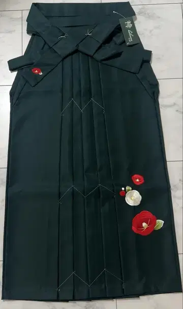 졸업식 하카마 대학생 95cm 짙은 녹색 그린