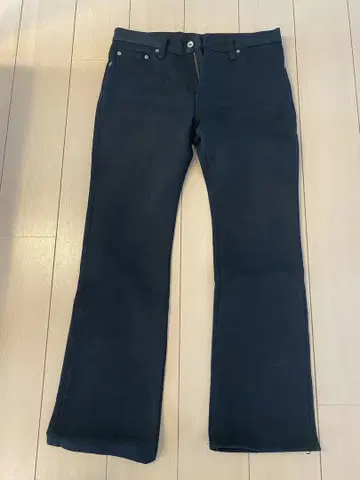부츠컷 데님 W 33 블랙