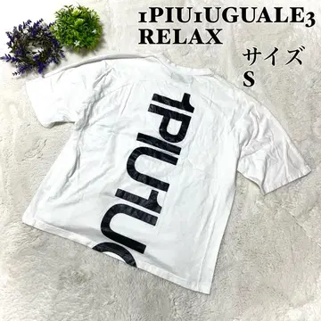 [인기] 1PIU1UGUALE3 RELAX 티셔츠 반팔 화이트 빅 로고