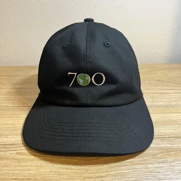 700FILL Earth Logo 6panel Cap - Black