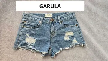 데님 숏 팬츠 데미지 GARULA 가루라 M 사이즈