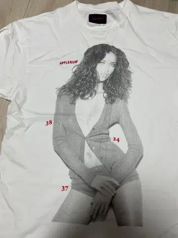 APPLEBUM 그래픽 T셔츠 XXL 화이트