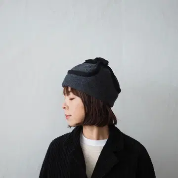 SASHIKI 울 햇 차콜 그레이