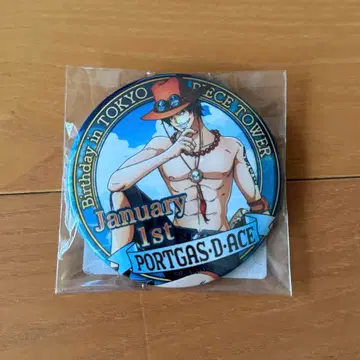 ONEPIECE 도쿄 타워 캔뱃지 에이스