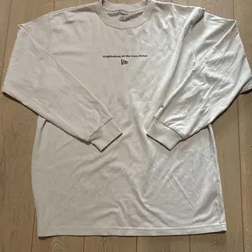 [ 레어 ] New Era 화이트 롱 슬리브 T셔츠 XLT