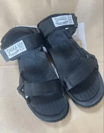 SHAKA 블랙 스포츠 샌들