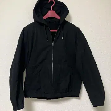 [새상품급] UNIQLO U 후데트 집업 블루종 안감 플리스 블랙 M