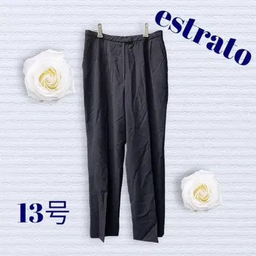 Estero 여성 팬츠 13호 네이비 앞 지퍼 포멀