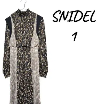 [ 새상품급 ] SNIDEL 꽃무늬 롱 원피스 긴팔 M