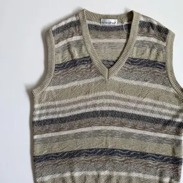 Vintage breidhof 빈티지 코튼 자카드 니트 베스트
