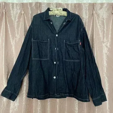 [EDWIN] 데님 셔츠 자켓 인디고 블루 남성용 XL