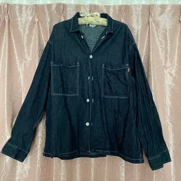 [EDWIN] 데님 셔츠 자켓 인디고 블루 남성용 XL