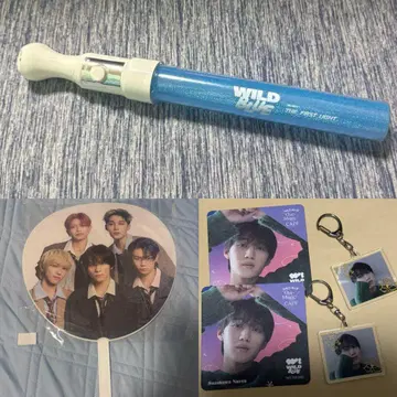 WILD BLUE 묶음 판매 응원봉 부채 아크링 키링 와일드 블루