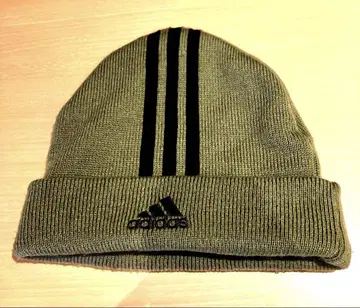 adidas 니트 캡 비니 쓰리라인 올리브 그린