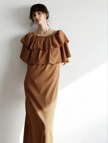 cara by katrin big frill onepiece orange