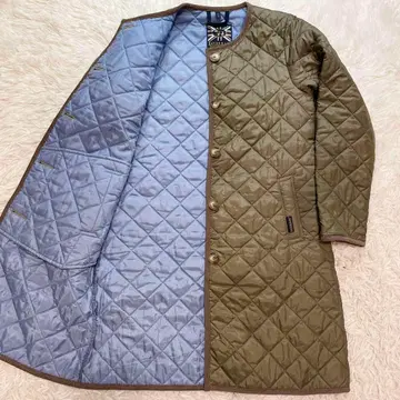 라벤햄 퀼팅 노카라 코트 size 38