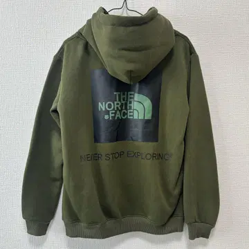 THE NORTH FACE 올리브 카키 후드 부착 후드티 맨투맨 M