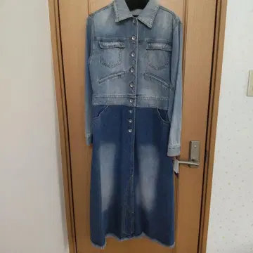 [ 새상품 ] 데님 롱 코트