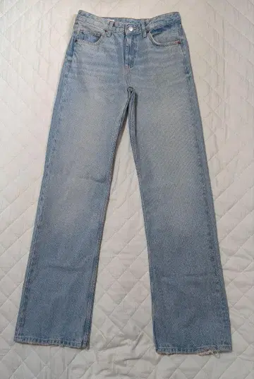 ZARA 데님 배기 팬츠 자라 워시 구제 의류 가공